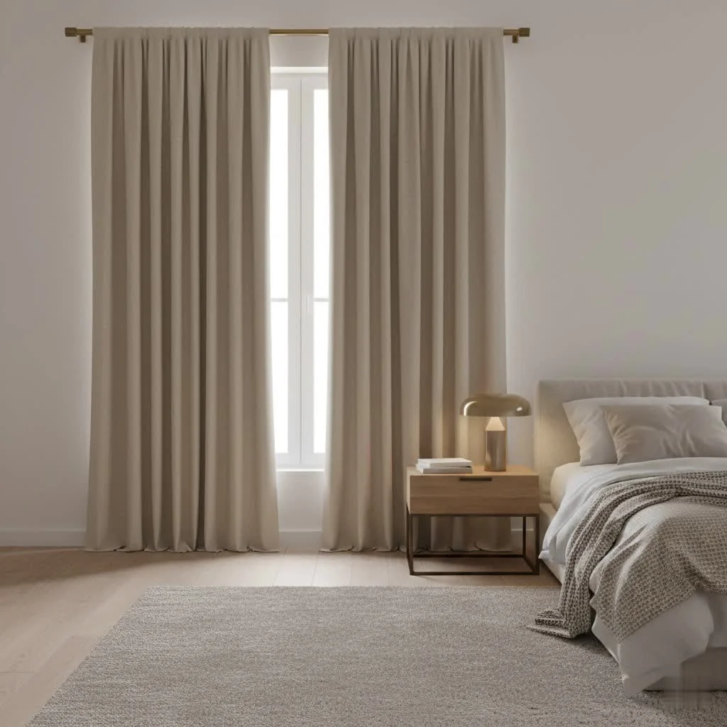 Blackout door curtains for total darkness and privacy