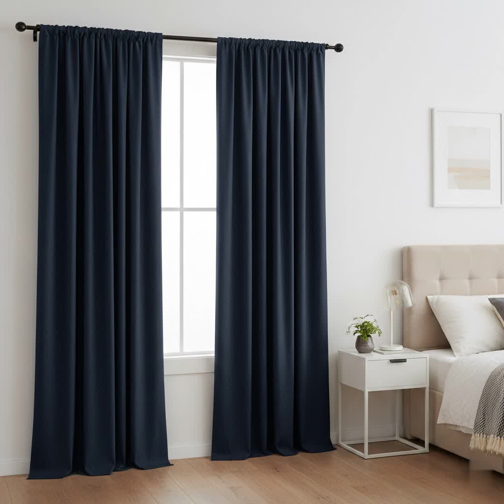 Navy Blue Blackout Curtains: Improve Your Home with Style and Serenity